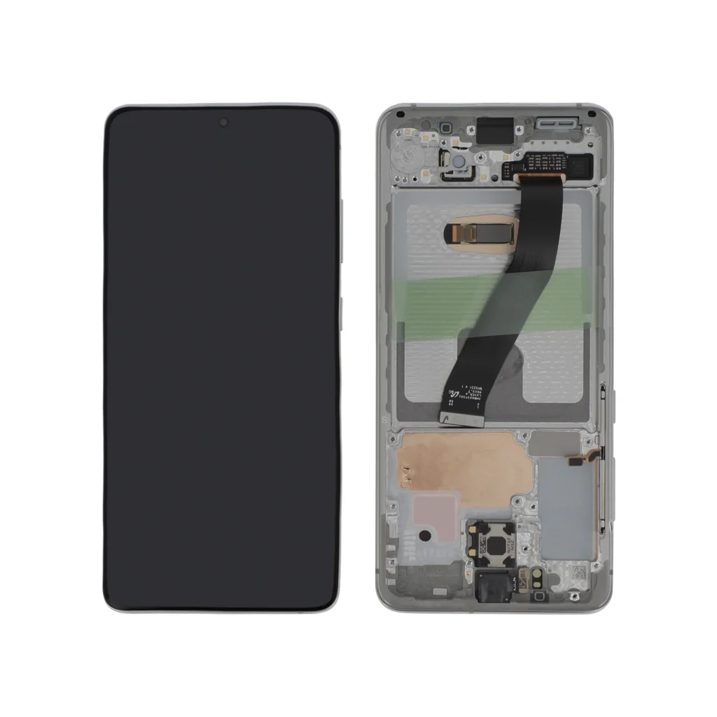 Ecrã Display completo branco para Samsung Galaxy S20 (G980F/G980B) (sem Câmara) (SERVICE PACK)