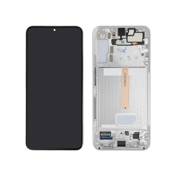 Ecrã Display completo Branco para Samsung Galaxy S22+ (S906) (SERVICE PACK)