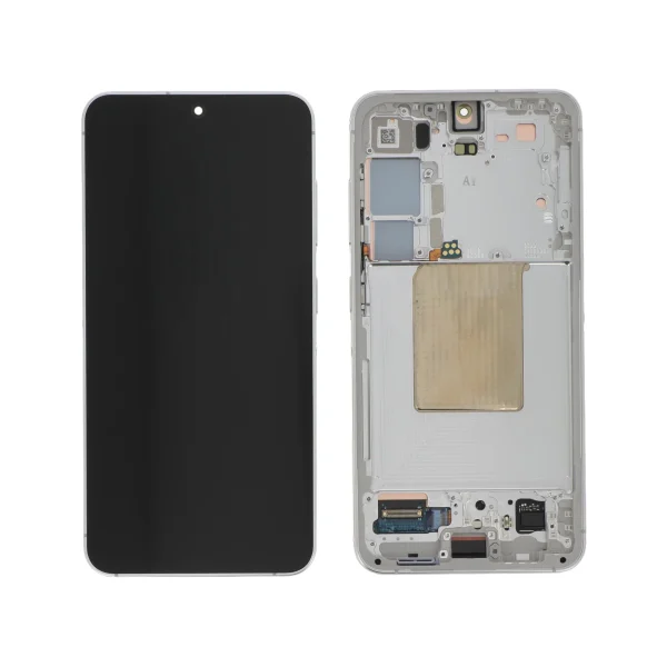 Ecrã Display completo Branco para Samsung Galaxy S24 (S921B) (SERVICE PACK)