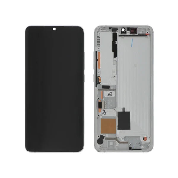 Ecrã Display completo Branco para Xiaomi Mi Note 10 / Mi Note 10 Pro (SERVICE PACK)