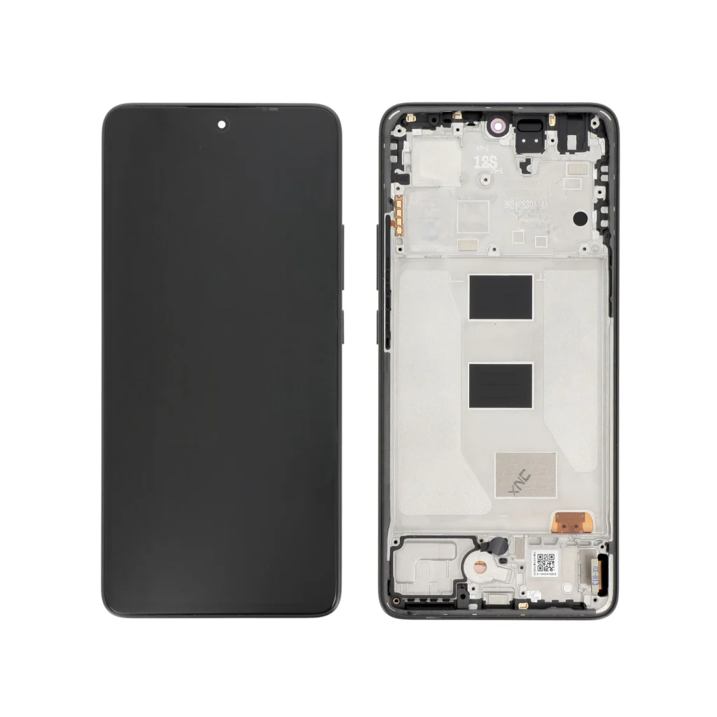 Ecrã Display completo para Xiaomi Redmi Note 14 5G - Preto - com Frame - OEM ReLife