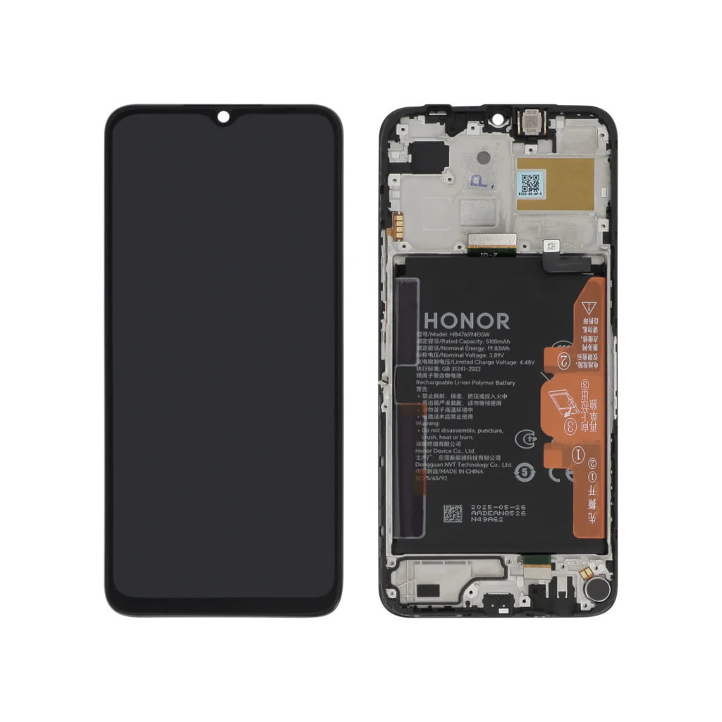 Ecrã Display completo preto para Honor X6B (Bateria Integrada) (SERVICE PACK)