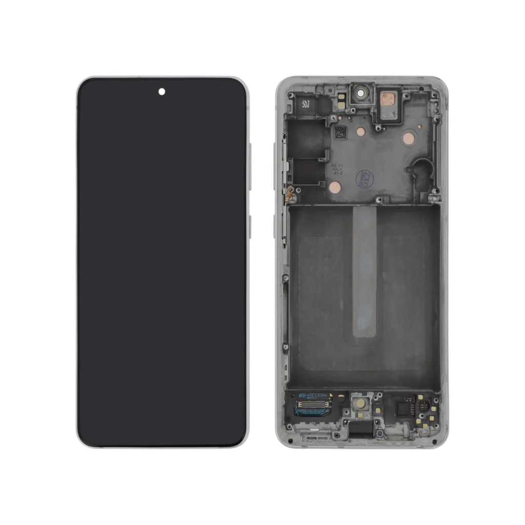 Ecrã Display para Samsung Galaxy S21 FE 5G (G990B) Branco com Frame - OEM ReLife