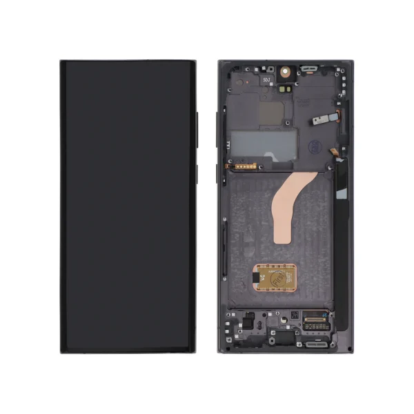 Ecrã Display para Samsung Galaxy S22 Ultra Preto (Com Frame) - OEM ReLife