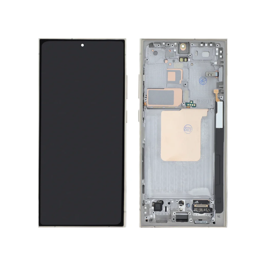Ecrã Display para Samsung Galaxy S24 Ultra (S928B) Titânio Âmbar com Frame - OEM ReLife
