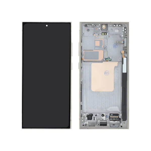 Ecrã Display para Samsung Galaxy S24 Ultra (S928B) Titânio Âmbar com Frame - OEM ReLife