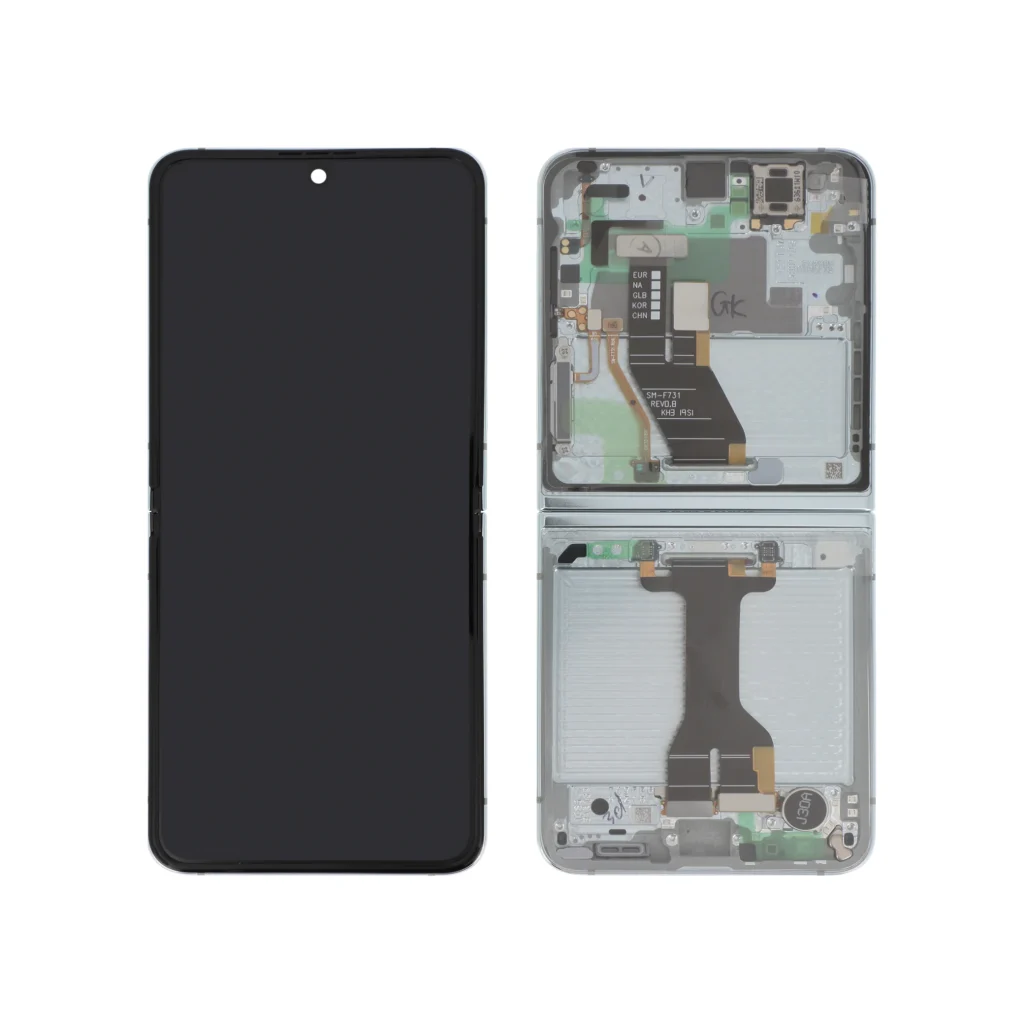 Ecrã Display para Samsung Galaxy Z Flip5 (F731B) Verde Menta (SERVICE PACK)