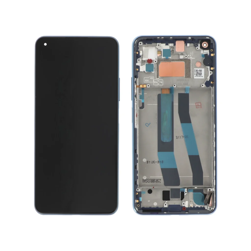 Ecrã Display para Xiaomi Mi 11 Lite 4G/5G NE Azul (SERVICE PACK)