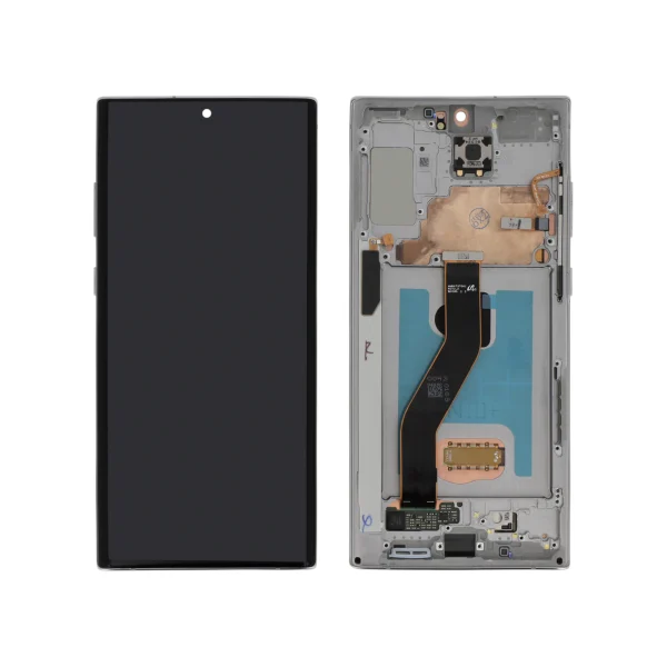 Ecrã Display Prateado para Galaxy Note 10+ (N975F) Com Frame - OEM ReLife