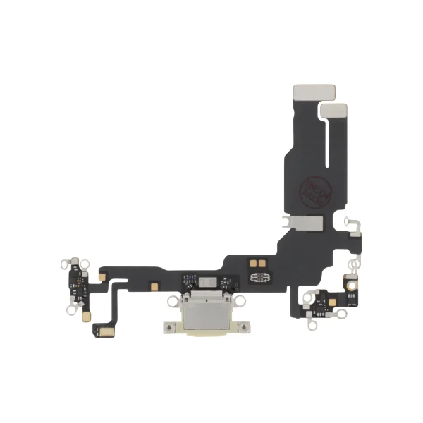 Flex do Conector de Carga Amarelo para iPhone 15 - OEM ReLife