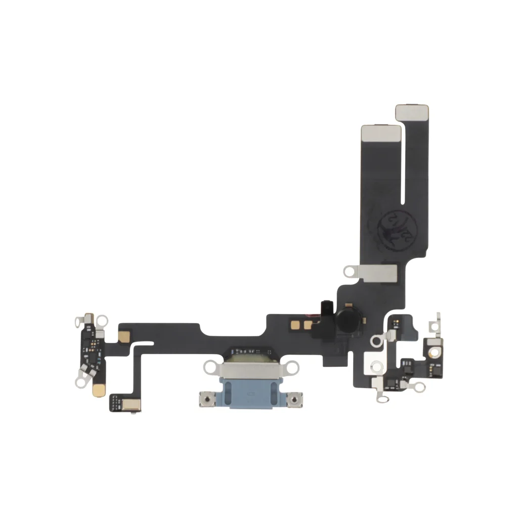 Flex do Conector de Carga Azul para iPhone 14 - OEM ReLife