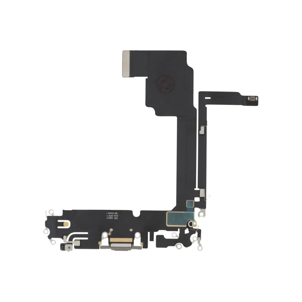 Flex do Conector de Carga Natural Titânio para iPhone 15 Pro Max - OEM ReLife