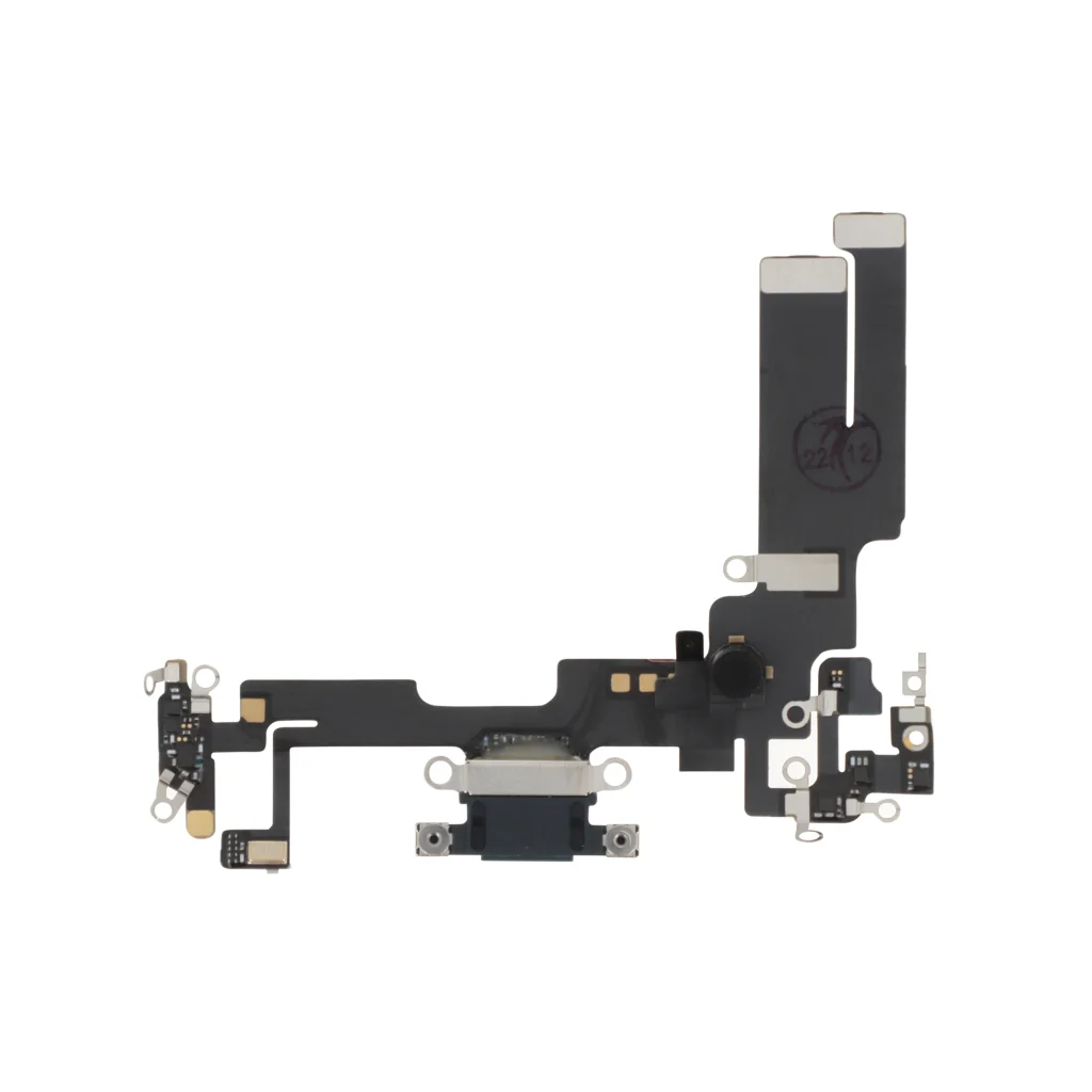 Flex do Conector de Carga para iPhone 14 Preto - OEM ReLife