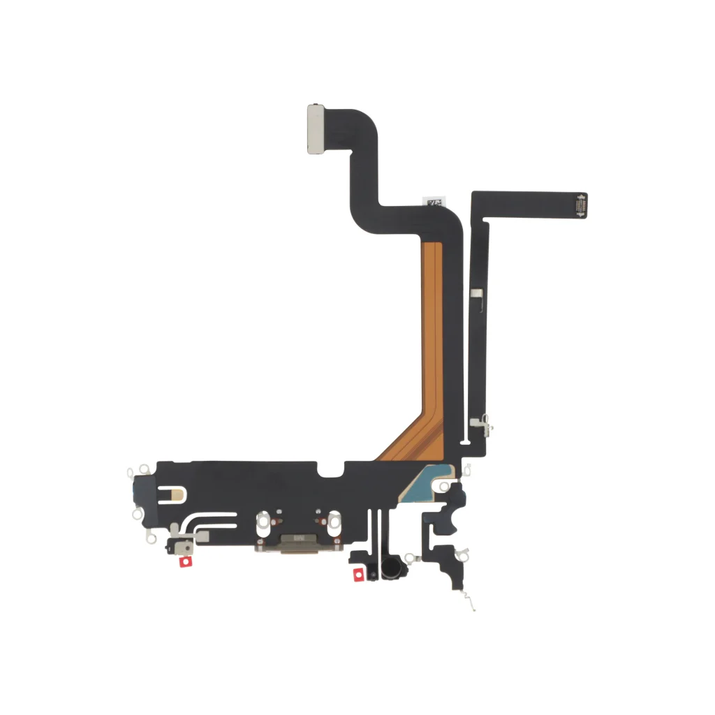 Flex do Conector de Carga para iPhone 14 Pro Max - Dourado