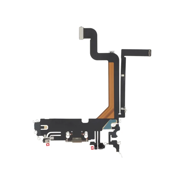 Flex do Conector de Carga para iPhone 14 Pro Max - Dourado