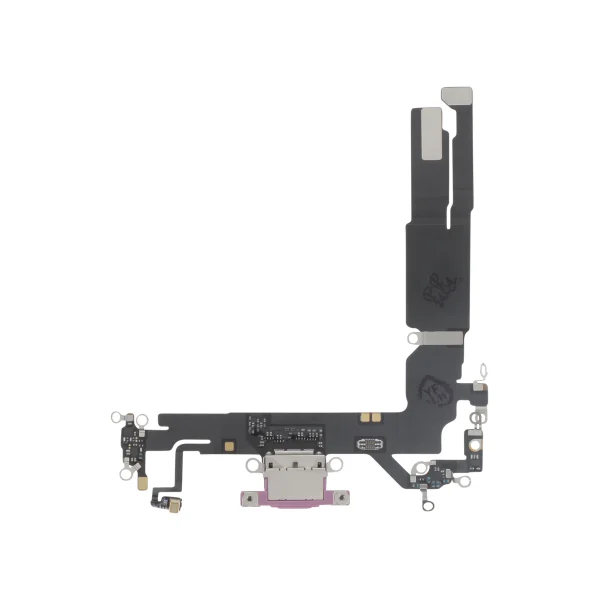 Flex do Conector de Carga para iPhone 16 Rosa - OEM ReLife