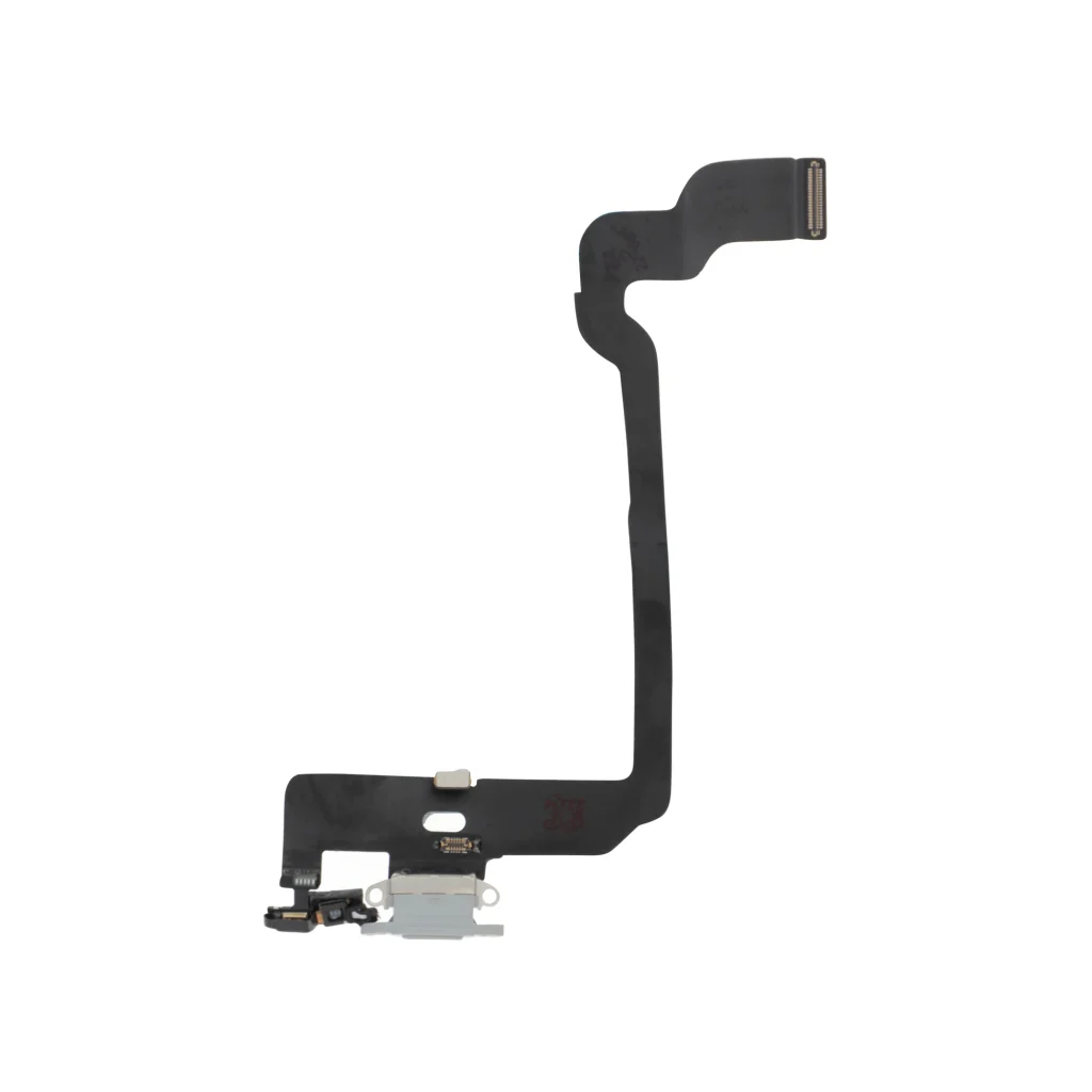 Flex do Conector de Carga Prateado para iPhone XS - OEM ReLife