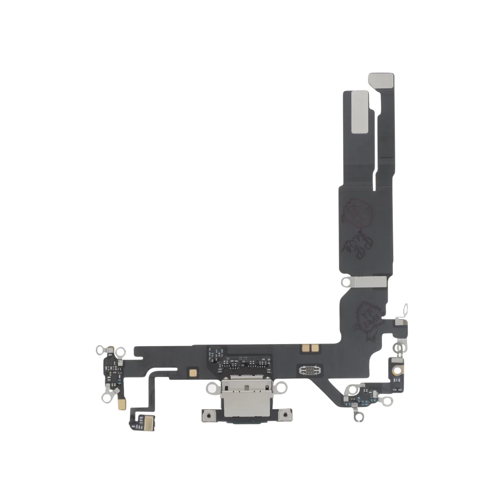 Flex do Conector de Carga Preto para iPhone 16 - OEM ReLife