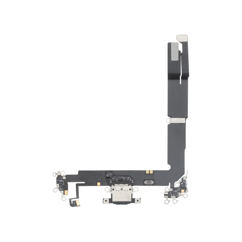 Flex do Conector de Carga Preto para iPhone 16 Plus - OEM ReLife