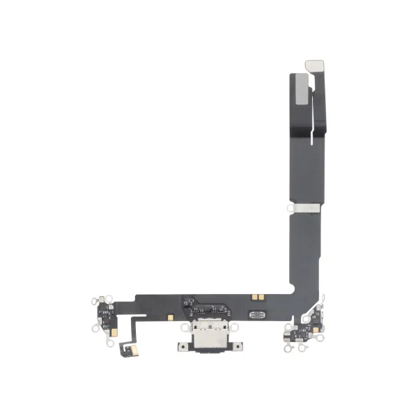 Flex do Conector de Carga Preto para iPhone 16 Plus - OEM ReLife