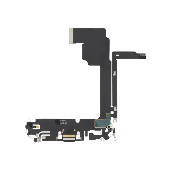 Flex do Conector de Carga Preto Titânio para iPhone 15 Pro Max - OEM ReLife