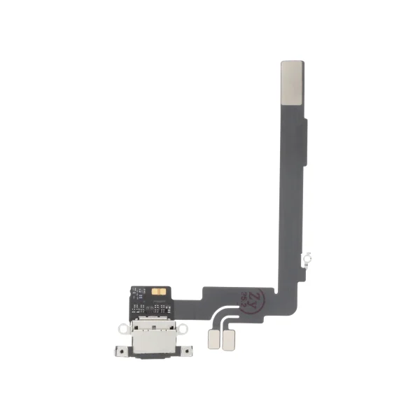 Flex do Conector de Carga Preto Titânio para iPhone 16 Pro Max - OEM ReLife