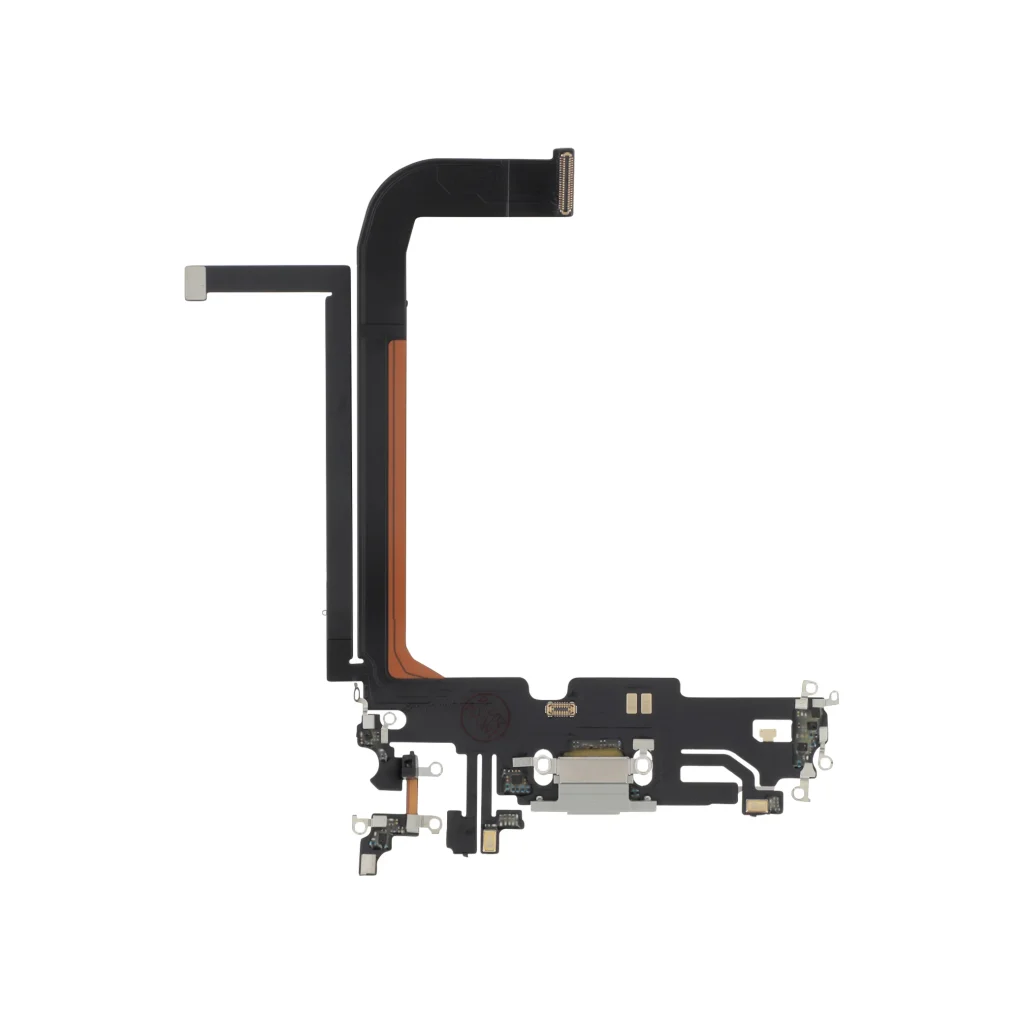 Flex / Placa de carga para iPhone 13 Pro Max — Prateado