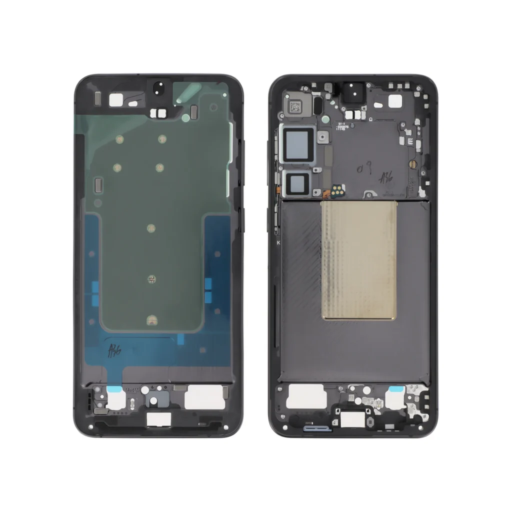 Frame Central Preto para Samsung Galaxy S24+ (S926B) (SERVICE PACK)