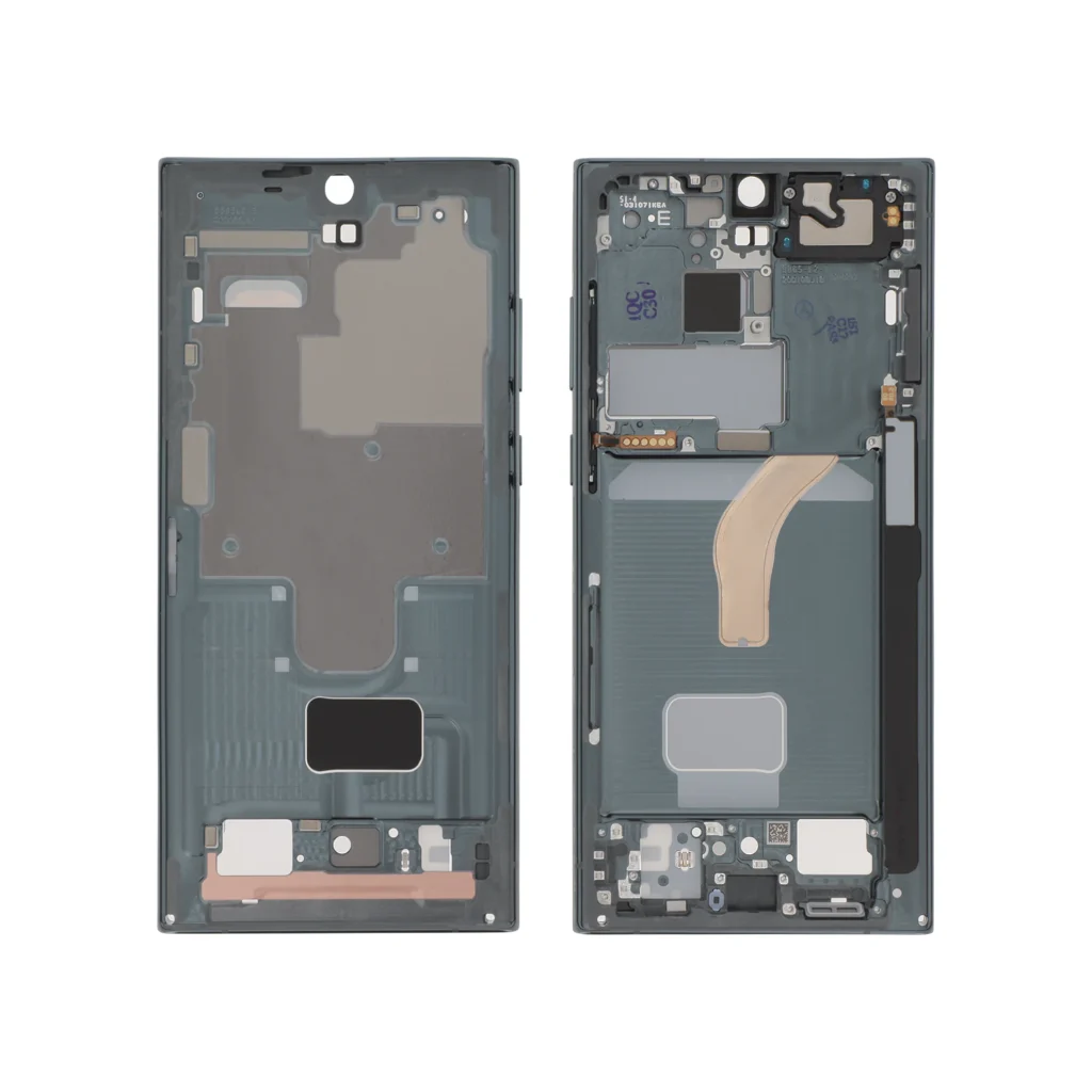 Frame Central Verde para Samsung Galaxy S22 Ultra (S908B) (SERVICE PACK)
