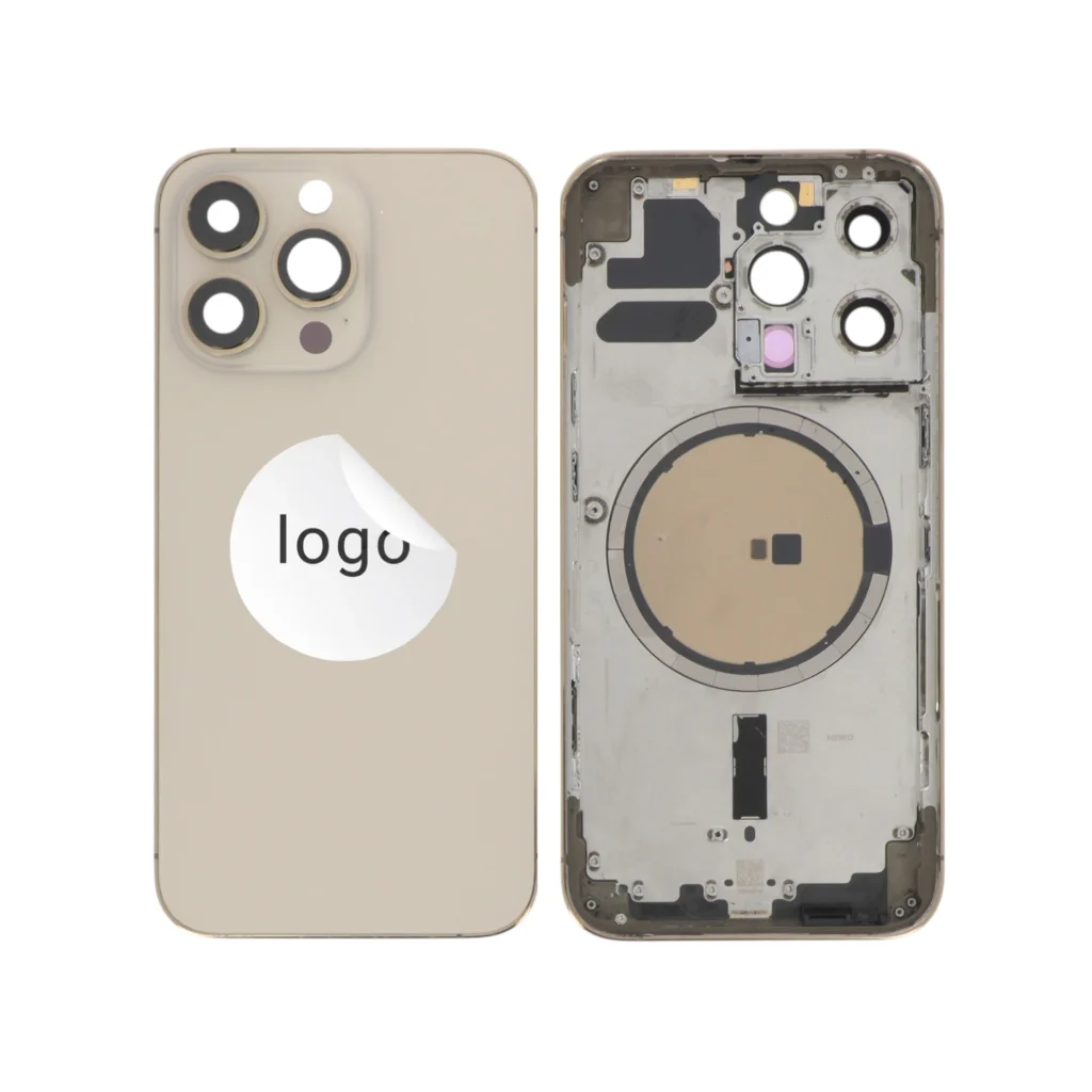 Frame Completo (Tampa Traseira) Dourado para iPhone 13 Pro - Retirado