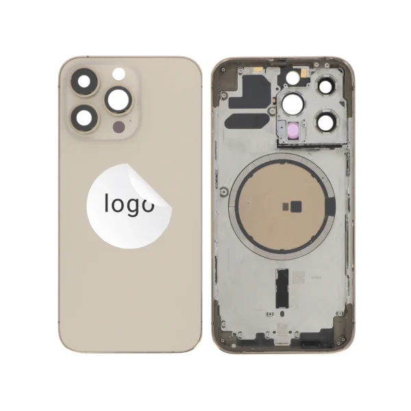 Frame Completo (Tampa Traseira) Dourado para iPhone 13 Pro - Retirado