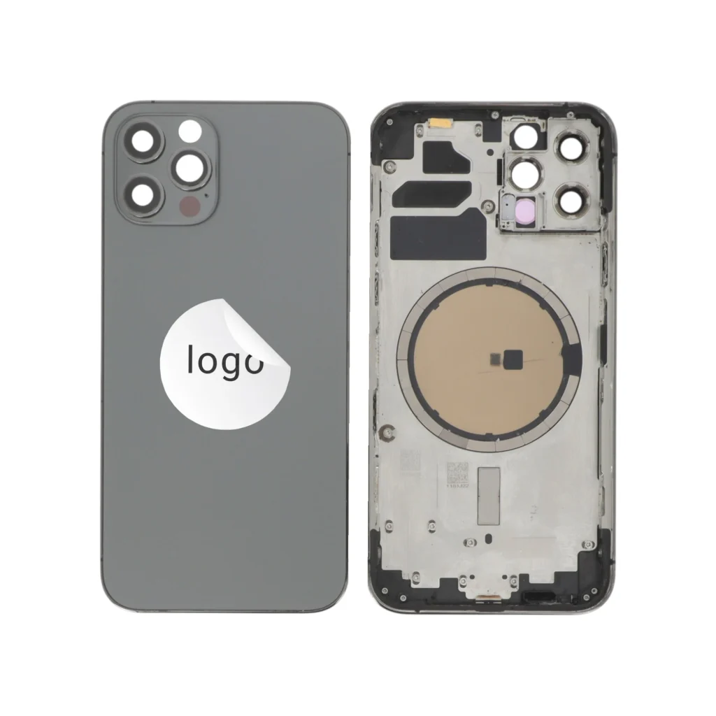 Frame Completo (Tampa Traseira) para iPhone 12 Pro Grafite - Retirado