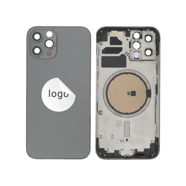Frame Completo (Tampa Traseira) para iPhone 12 Pro Grafite - Retirado