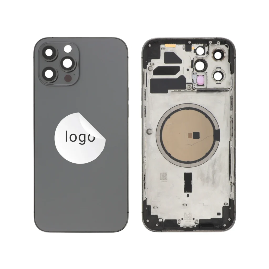 Frame Completo (Tampa Traseira) para iPhone 12 Pro Max - Grafite - Retirado