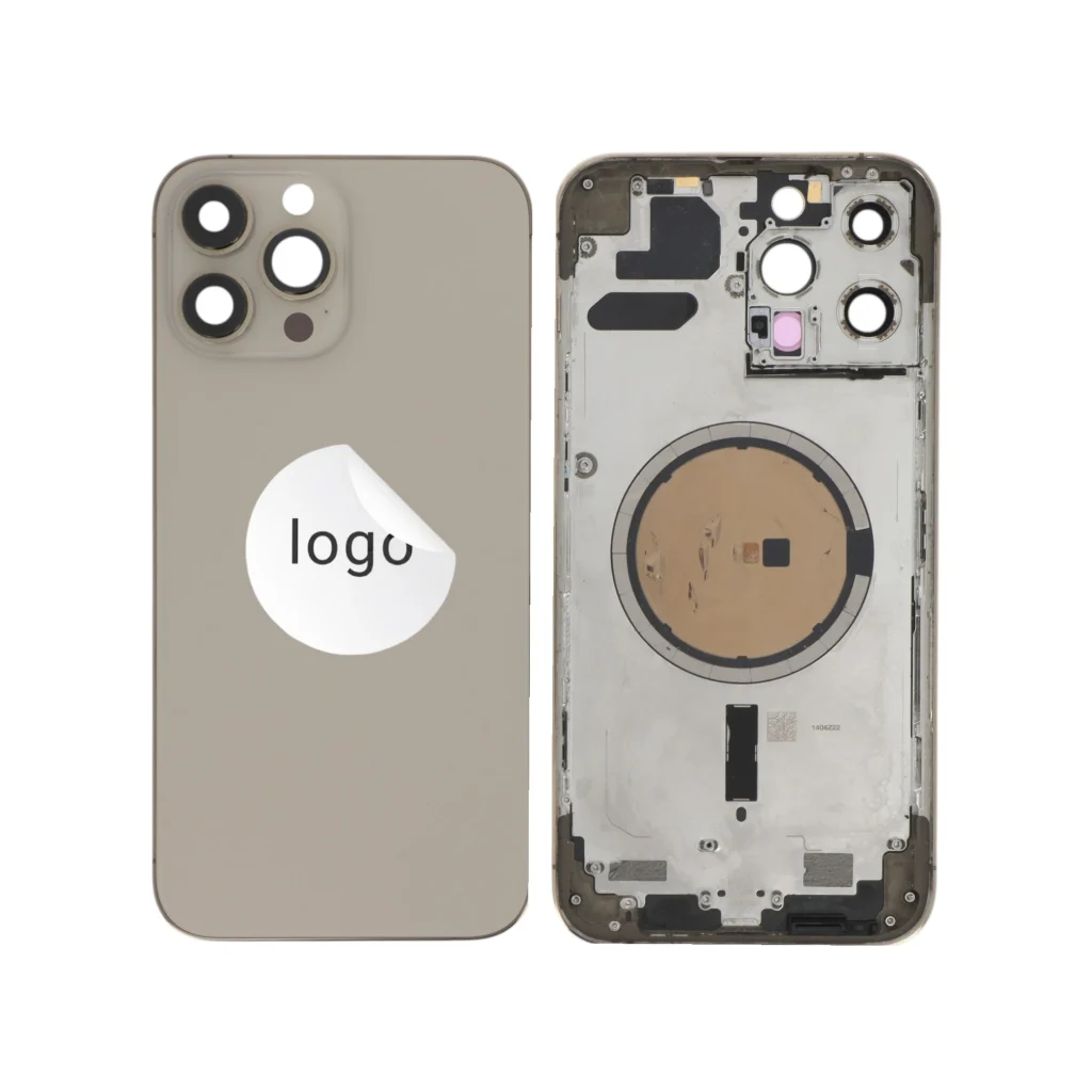 Frame Completo (Tampa Traseira) para iPhone 13 Pro Max Dourado - Retirado
