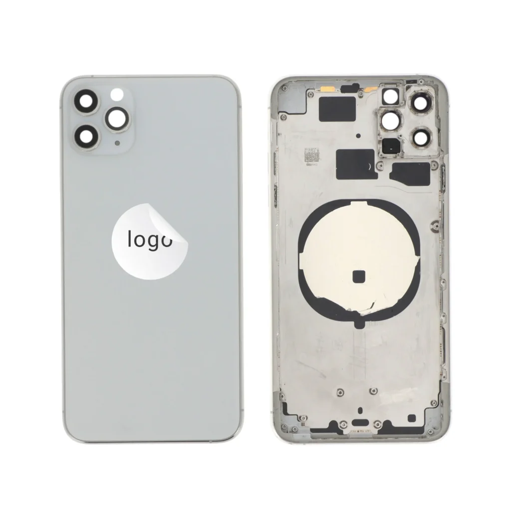 Frame Completo (Tampa Traseira) Prateado para iPhone 11 Pro Max - Retirado