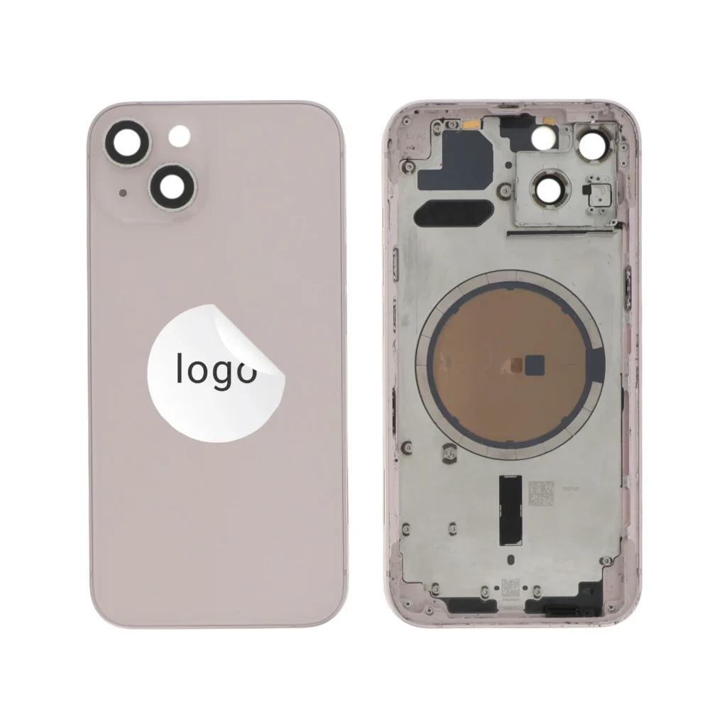 Frame Completo (Tampa Traseira) Rosa para iPhone 13 - Retirado