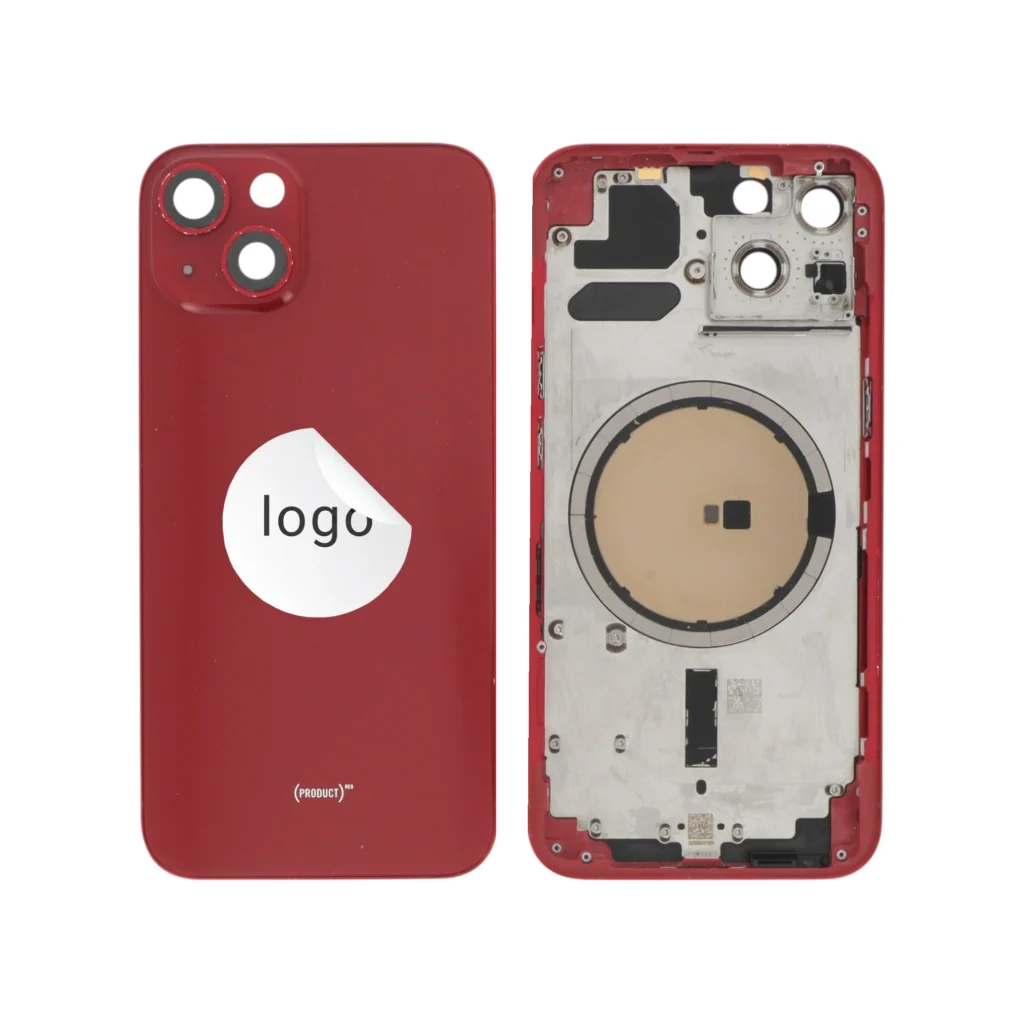 Frame Completo - Tampa Traseira Vermelha para iPhone 13 (Retirado)