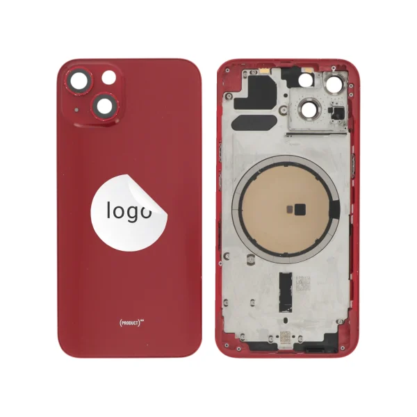 Frame Completo - Tampa Traseira Vermelha para iPhone 13 (Retirado)