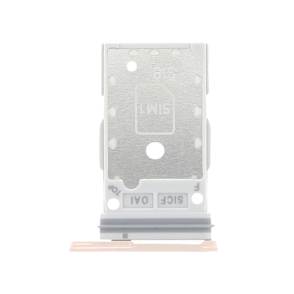 Gaveta do Cartão SIM Ouro Rosa para Samsung Galaxy S25/S25+ (SERVICE PACK)