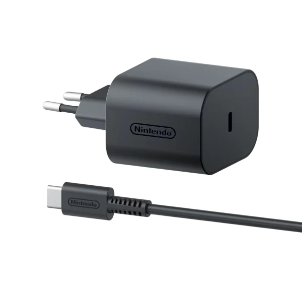 Mains Charger + USB-C Cable para Nintendo Switch 2