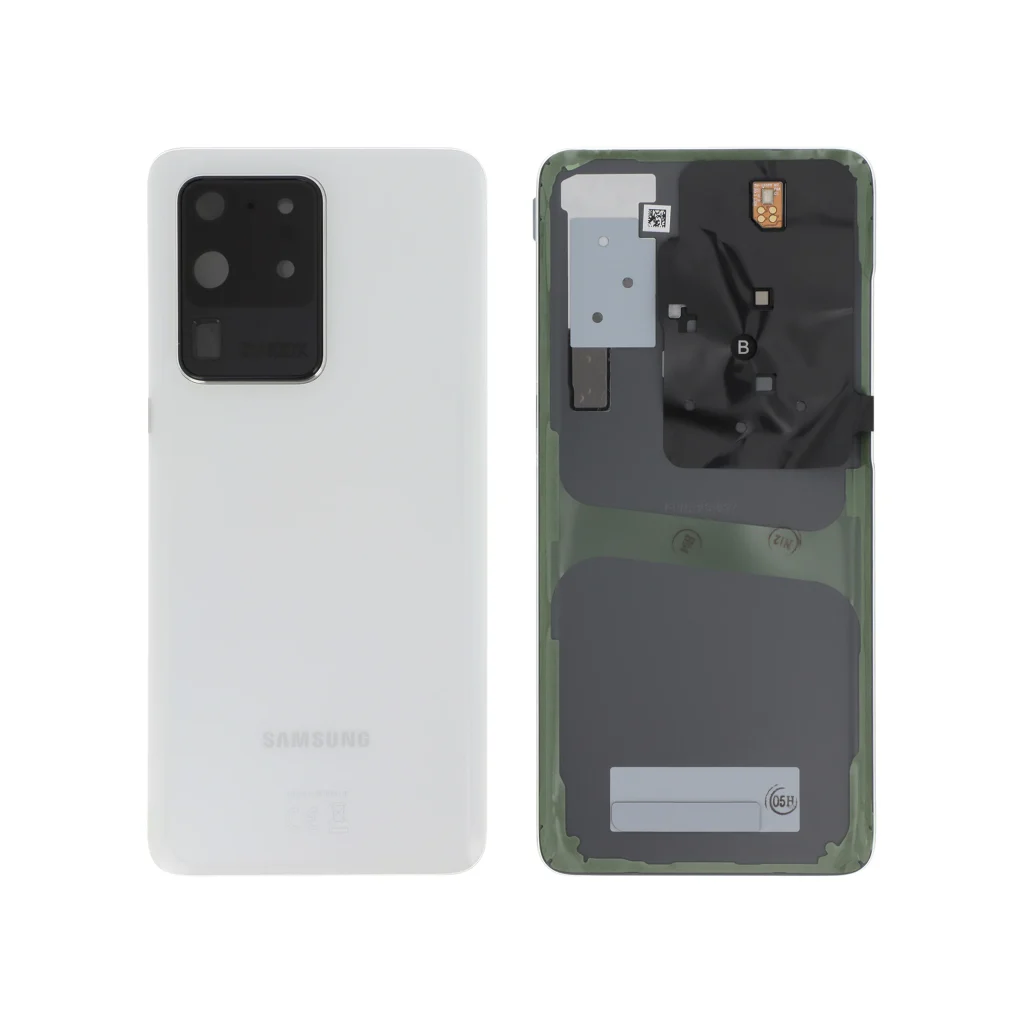 Tampa Traseira Branca para Samsung Galaxy S20 Ultra 5G (G988F) (SERVICE PACK)