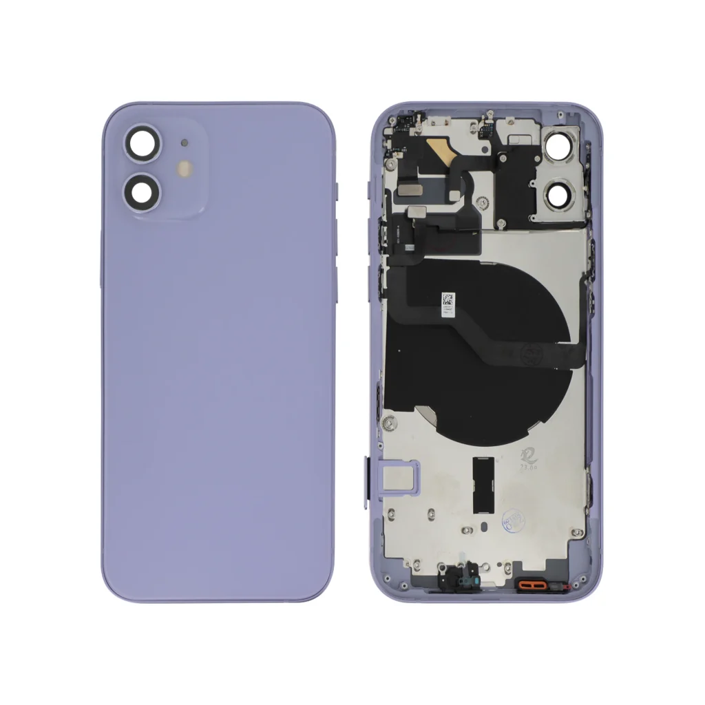 Tampa Traseira completa para iPhone 12 roxa