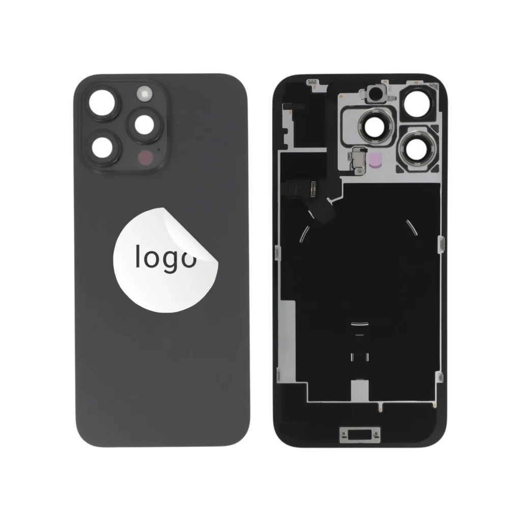 Tampa Traseira Completa para iPhone 16 Pro Max Preta Titânio - Retirado