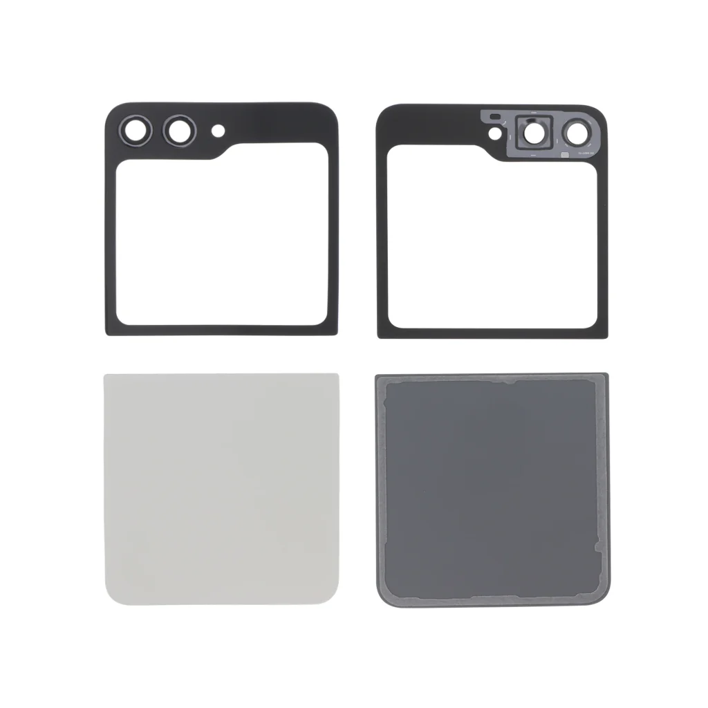 Tampa Traseira completa para Samsung Galaxy Z Flip5 - Creme