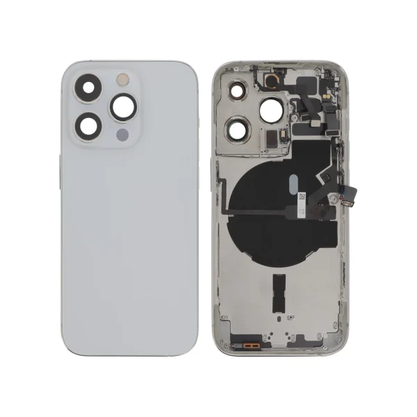 Tampa Traseira Completa Prateada para iPhone 14 Pro