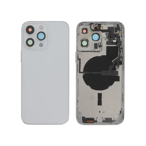 Tampa Traseira Completa Prateada para iPhone 14 Pro Max (com MagSafe)