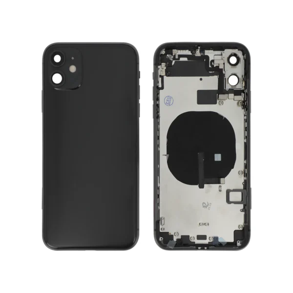Tampa Traseira Completa Preta para iPhone 11 (Sem Logótipo)