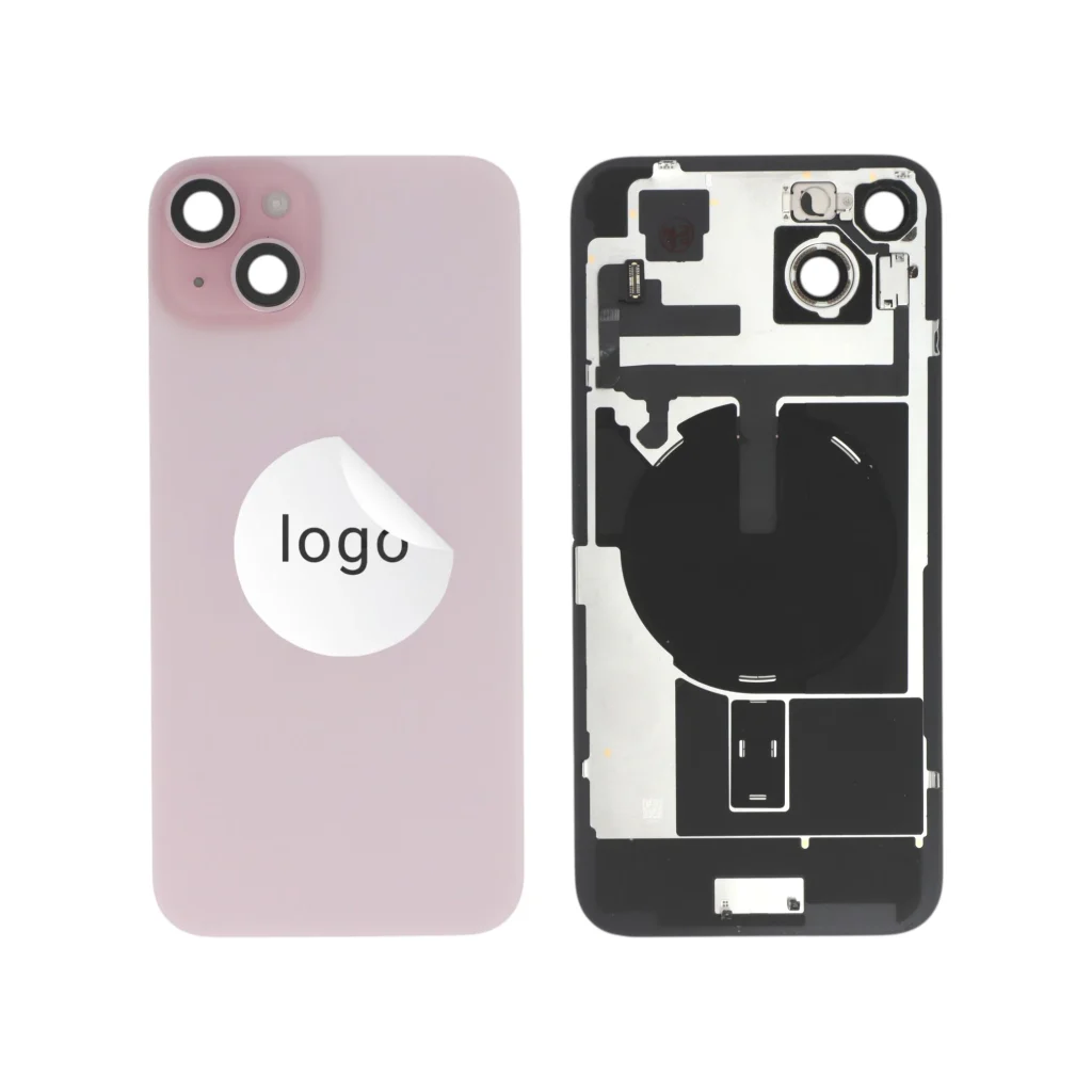 Tampa Traseira Completa Rosa para iPhone 15 Plus - Retirado