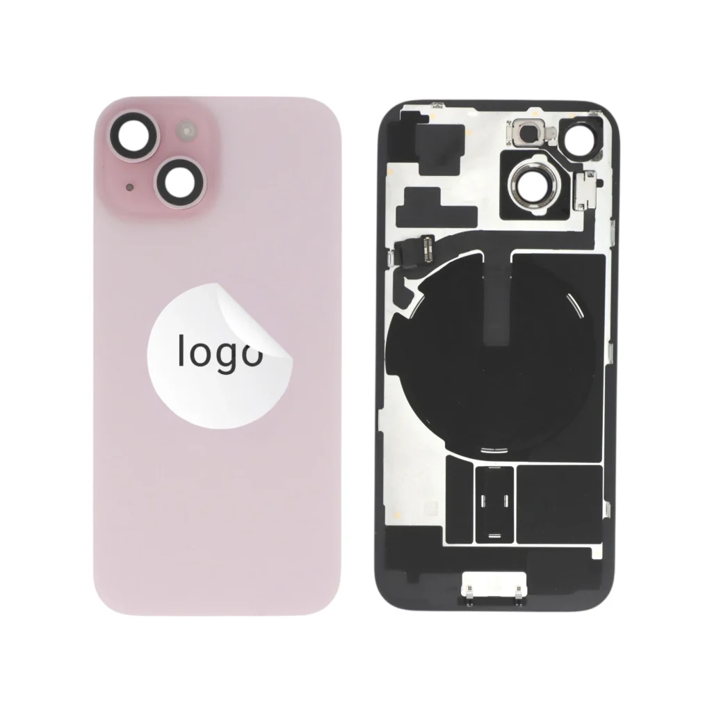 Tampa Traseira Completa Rosa para iPhone 15 - Retirado
